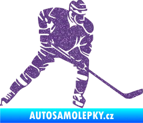 Samolepka Hokejista 026 pravá Ultra Metalic fialová