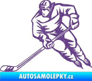 Samolepka Hokejista 030 levá Ultra Metalic fialová