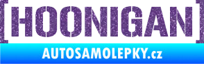 Samolepka Hoonigan nápis Ultra Metalic fialová