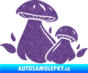 Samolepka Houby 002 levá Ultra Metalic fialová