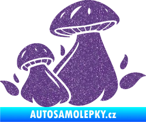 Samolepka Houby 002 pravá Ultra Metalic fialová