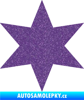 Samolepka Hvězda 002 Ultra Metalic fialová