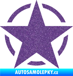 Samolepka Hvězda US Army 001 Ultra Metalic fialová