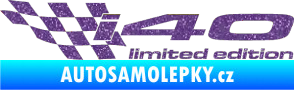 Samolepka i40 limited edition levá Ultra Metalic fialová