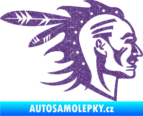 Samolepka Indián 003 pravá Ultra Metalic fialová
