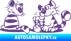 Samolepka Interiér 010 pravá kočičky Ultra Metalic fialová
