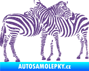 Samolepka Interiér 019 pravá zebry Ultra Metalic fialová