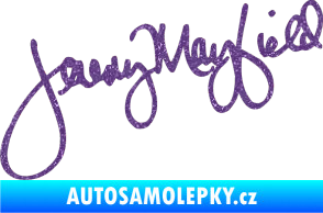 Samolepka Podpis Jeremy Mayfield  Ultra Metalic fialová