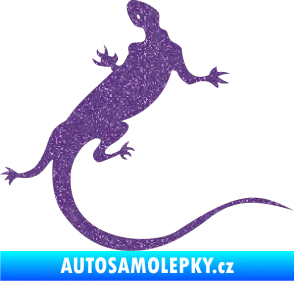 Samolepka Ještěrka 004 pravá Ultra Metalic fialová