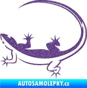 Samolepka Ještěrka 010 levá Ultra Metalic fialová