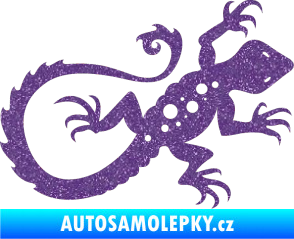 Samolepka Ještěrka 012 pravá Ultra Metalic fialová