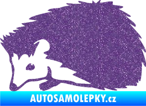 Samolepka Ježek 002 levá Ultra Metalic fialová