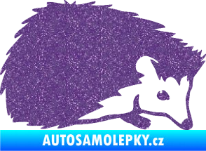 Samolepka Ježek 002 pravá Ultra Metalic fialová