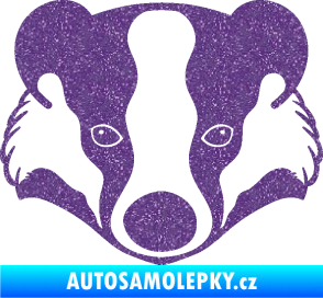 Samolepka Jezevec 001  Ultra Metalic fialová