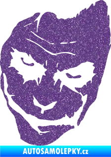 Samolepka Joker 002 levá tvář Ultra Metalic fialová