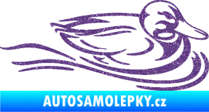 Samolepka Kachna 003 pravá ve vodě Ultra Metalic fialová