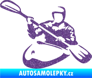 Samolepka Kajakář 004 levá Ultra Metalic fialová