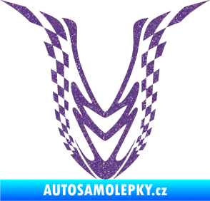 Samolepka Kapota 006 šachovnice Ultra Metalic fialová