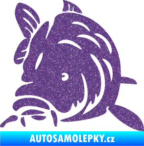 Samolepka Kapr 002 levá Ultra Metalic fialová