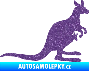 Samolepka Klokan 001 pravá Ultra Metalic fialová