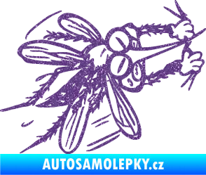 Samolepka Komár 002 pravá Ultra Metalic fialová