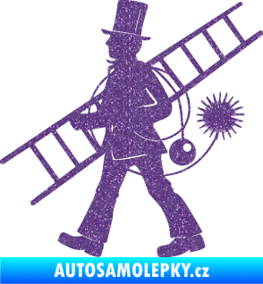Samolepka Kominík 001 levá Ultra Metalic fialová
