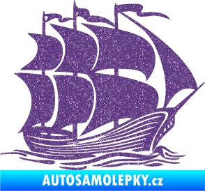 Samolepka Koráb 002 pravá Ultra Metalic fialová