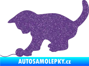 Samolepka Koťátko 001 levá Ultra Metalic fialová