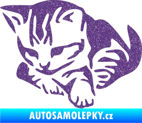 Samolepka Koťátko 003 levá Ultra Metalic fialová