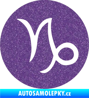 Samolepka Kozoroh 001 - horoskop Ultra Metalic fialová