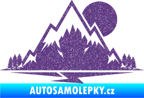 Samolepka Krajina hory 001 pravá Ultra Metalic fialová