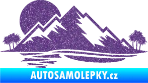 Samolepka Krajina hory 004 levá Ultra Metalic fialová
