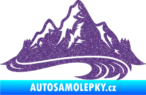 Samolepka Krajina hory 008 pravá Ultra Metalic fialová