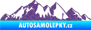 Samolepka Krajina hory 021 levá Ultra Metalic fialová