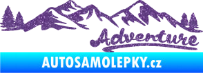 Samolepka Krajina hory 028 pravá Ultra Metalic fialová