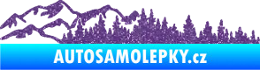 Samolepka Krajina hory 030 levá Ultra Metalic fialová
