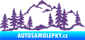 Samolepka Krajina hory 033 pravá Ultra Metalic fialová
