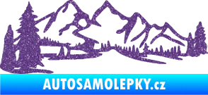 Samolepka Krajina hory 038 levá Ultra Metalic fialová