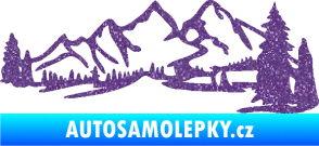 Samolepka Krajina hory 038 pravá Ultra Metalic fialová
