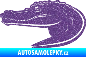 Samolepka Krokodýl 004 levá Ultra Metalic fialová