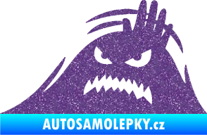 Samolepka Kuk 005 levá vzteklý šmírák Ultra Metalic fialová