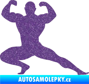 Samolepka Kulturista 015 pravá Ultra Metalic fialová