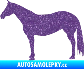 Samolepka Kůň 007 levá Ultra Metalic fialová