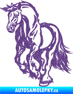 Samolepka Kůň 054 levá Ultra Metalic fialová
