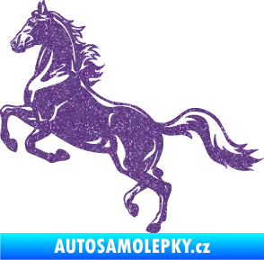 Samolepka Kůň 057 levá na zadních Ultra Metalic fialová