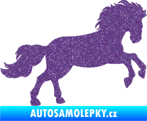 Samolepka Kůň 098 pravá běh Ultra Metalic fialová