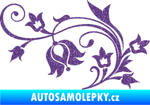 Samolepka Květina dekor 002 levá Ultra Metalic fialová