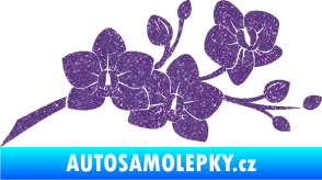 Samolepka Květina dekor 008 pravá orchidej Ultra Metalic fialová