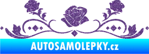 Samolepka Květina dekor 039 růžičky Ultra Metalic fialová