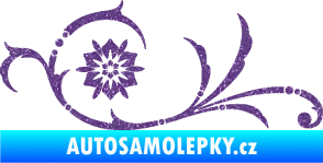 Samolepka Květina dekor 040 levá Ultra Metalic fialová